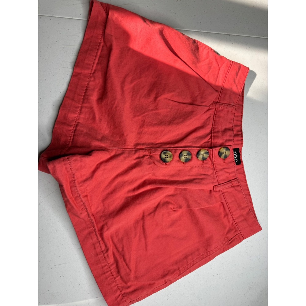 BDG Urban Outfitters Coral Red Button Fly High Waisted Shorts W26